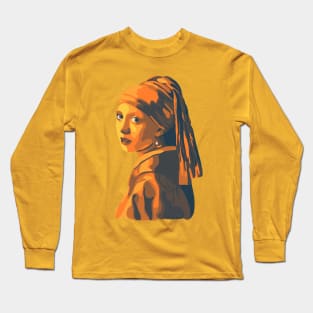 Girl With A Pearl Earring Long Sleeve T-Shirt